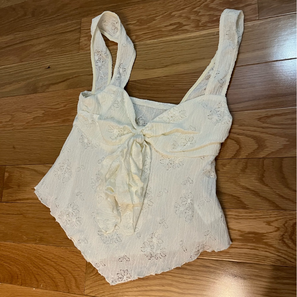 Cider Cream Lace Top